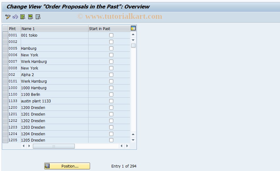 SAP TCode OMIT - Start Date in the Past