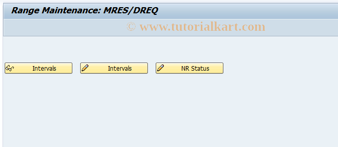 SAP TCode OMJK - Number Ranges for Reservations