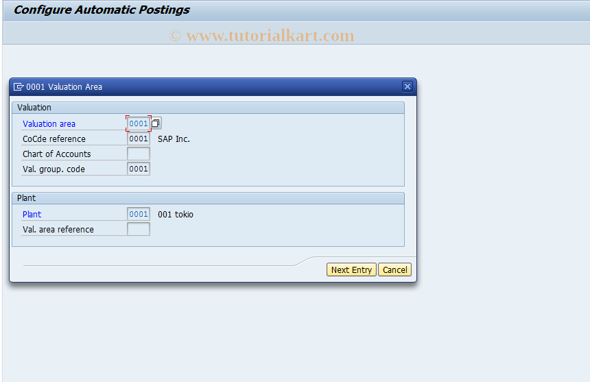 SAP TCode OMR0 - C MM-IV Autom. Account Assgt. (Simu.)