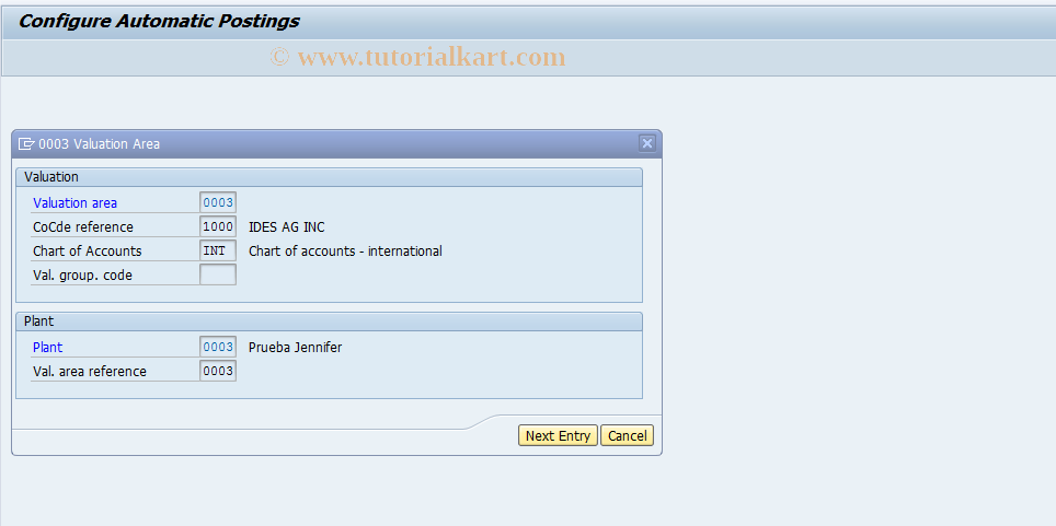 automatic account assignment in sap tcode