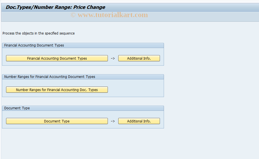 SAP TCode OMW9 - C RM-MAT MW Document Type/F-u.Csts.Pr. Chart 