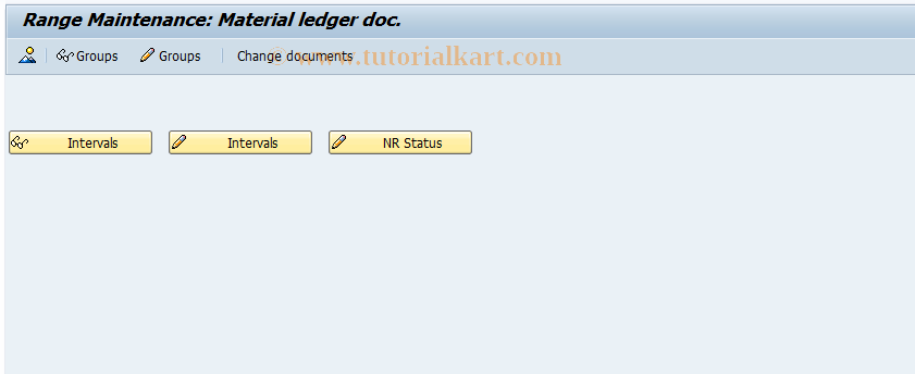 SAP TCode OMX4 - Number Range Maintenence: ML-DOCU.