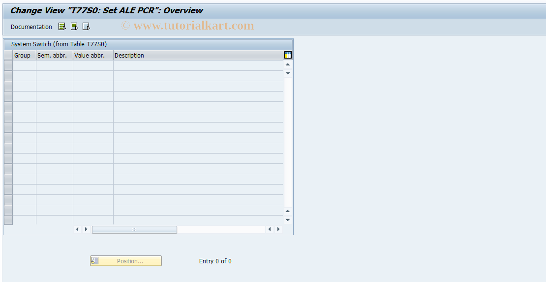 SAP TCode OOALEPCR - T77S0: Set ALE PCR
