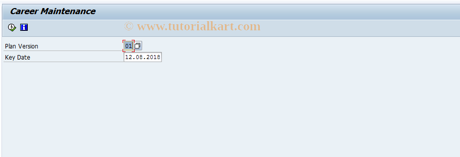 SAP TCode OOQ4 - Maintain Career Model