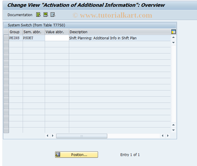 SAP TCode OO_PTSPPS_DET - Activation of Additional Information