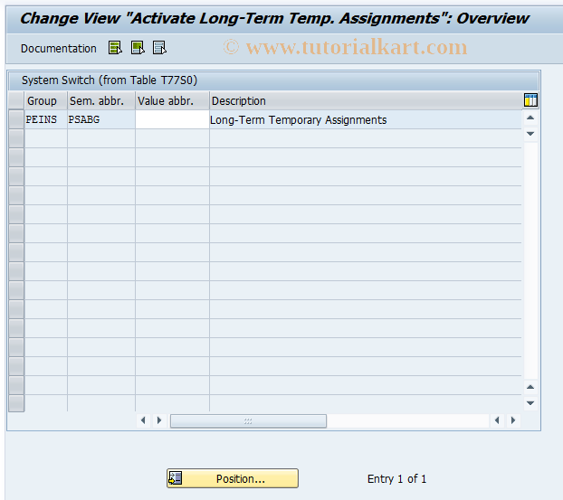 SAP TCode OO_PTSPPS_PSABG - Activate Long-Term Temp. Assignments