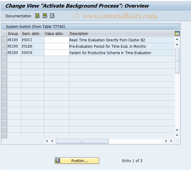 SAP TCode OO_PTSPPS_PSDCI - Activate Background Process