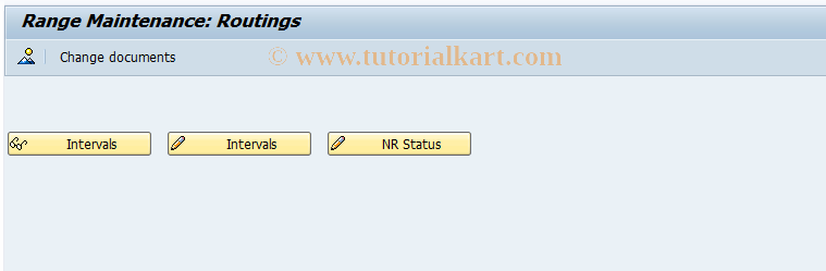 SAP TCode OP62 - Number ranges for routings