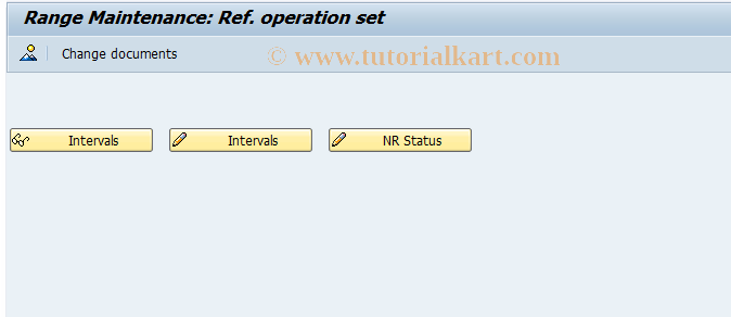 SAP TCode OP63 - Number Ranges for Reference Operation Sets