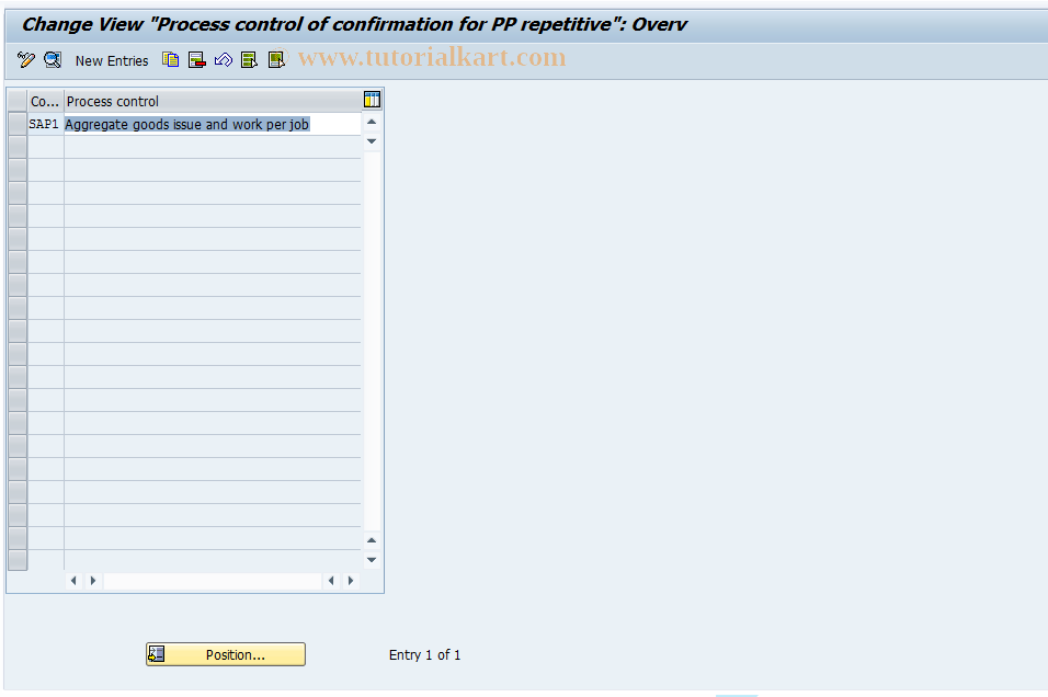 SAP TCode OPKD - Control confirmation process chain