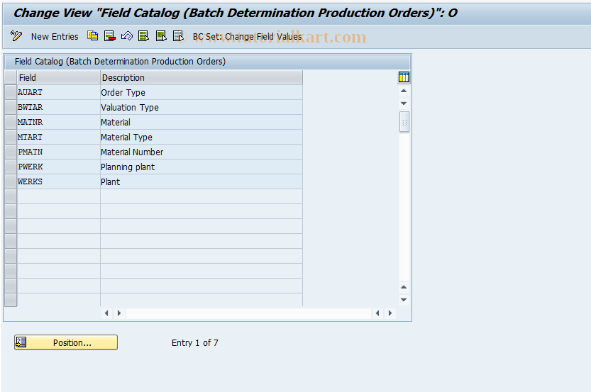 SAP TCode OPLA - Conditions: V_T682F for H CO