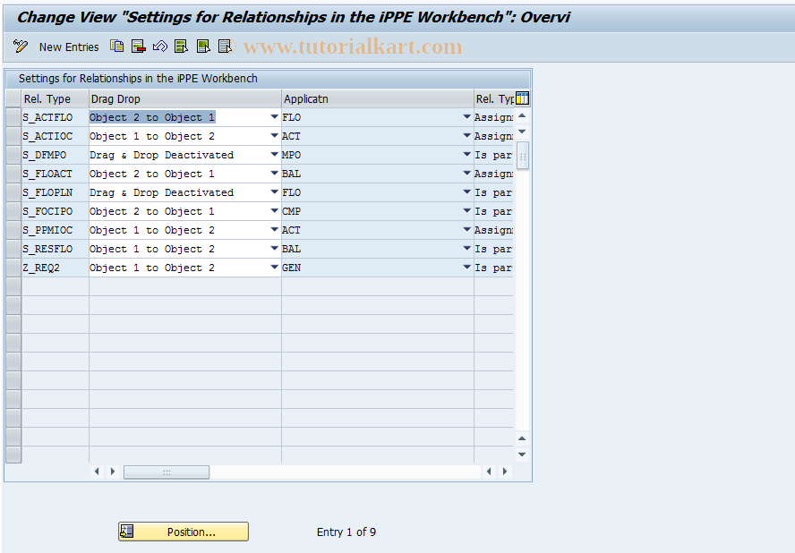 SAP TCode OPPE15 - Define Interface for iPPE Workbench