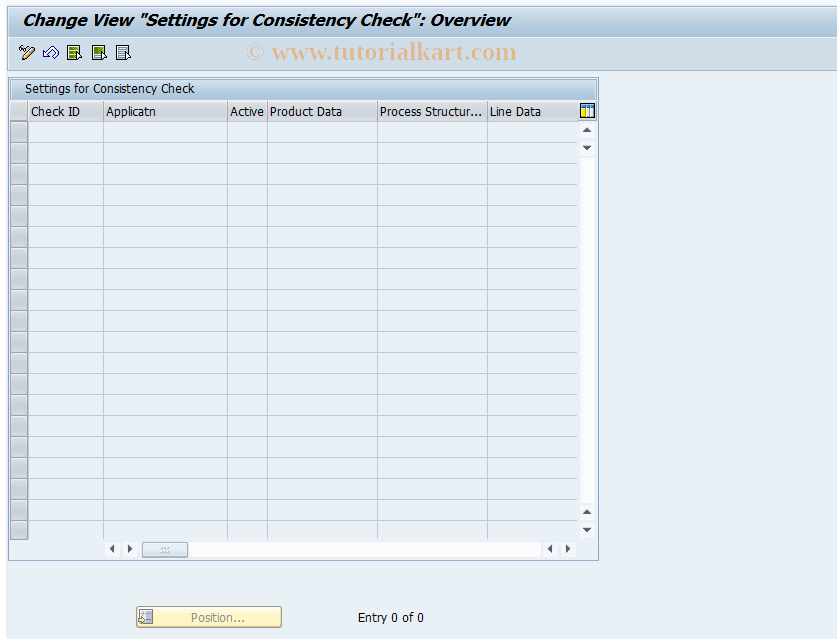 SAP TCode OPPECHK01 - Customizing: Consistency Check