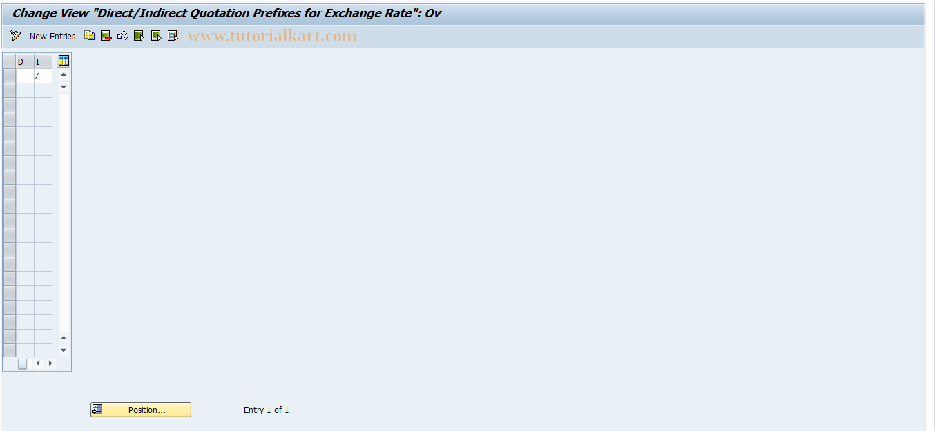 SAP TCode OPRF - Maintain Quotation Prefixes