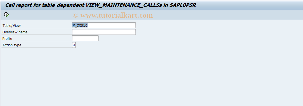 SAP TCode OPTH - PS info system maintenance