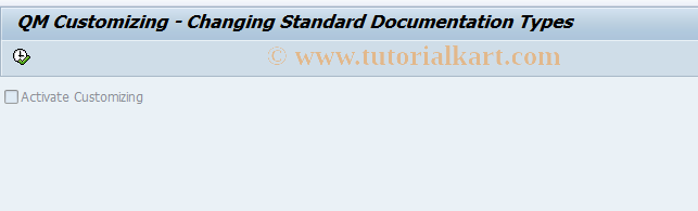 SAP TCode OQBB - Activate Customizing documenttypes