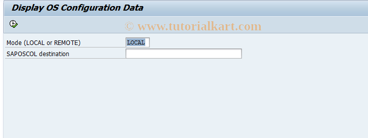 SAP TCode OS02 - Operating system configuration