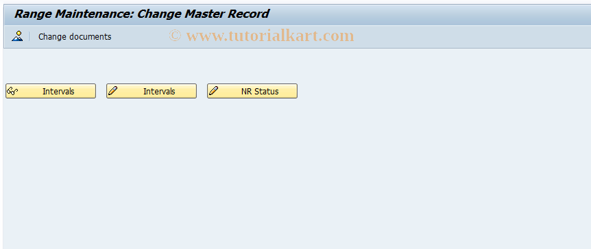 SAP TCode OS53 - Number Ranges for Change Master