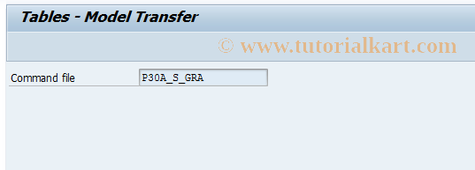 SAP TCode OSGR - Command file for Customizing graph.