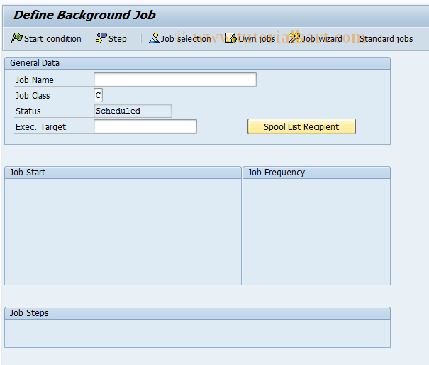 SAP TCode OSPM - Background Job Reprocessing REM