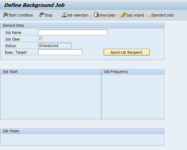 SAP TCode OSPO - Backgr. Job - Agg. Collective Backflush