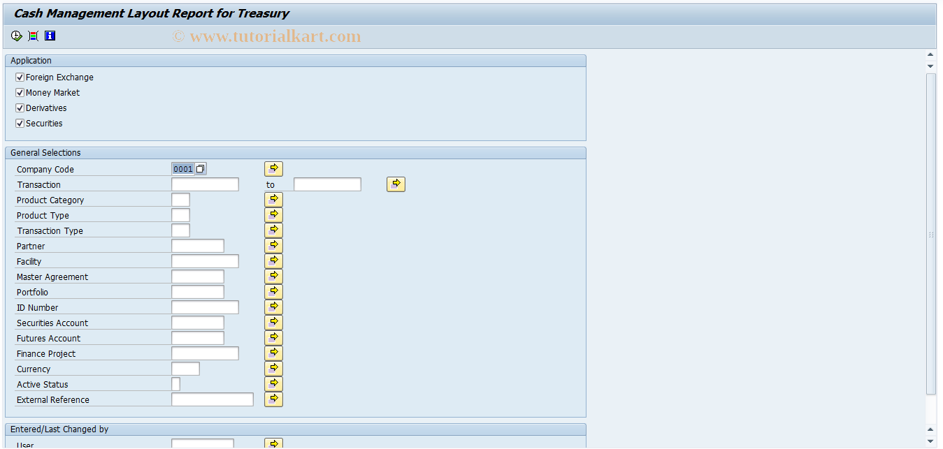 SAP TCode OT78 - Reconstruct FC, Money Mkt, Deriv.