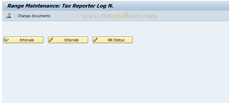 SAP TCode OTR3 - Number range for log numbers