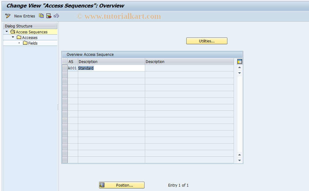 SAP TCode OV84 - Credit card acc. det: Acc. sequences