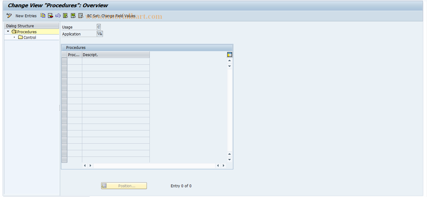 SAP TCode OV96 - Pricing procedure for COPA project