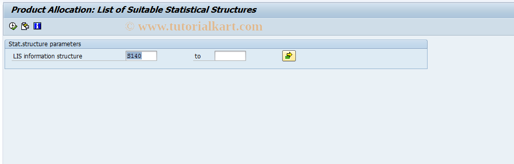 SAP TCode OV9Z - Suitable Statistical Structures