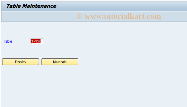 SAP TCode OVAE - C SD Tab. VEP   Orders