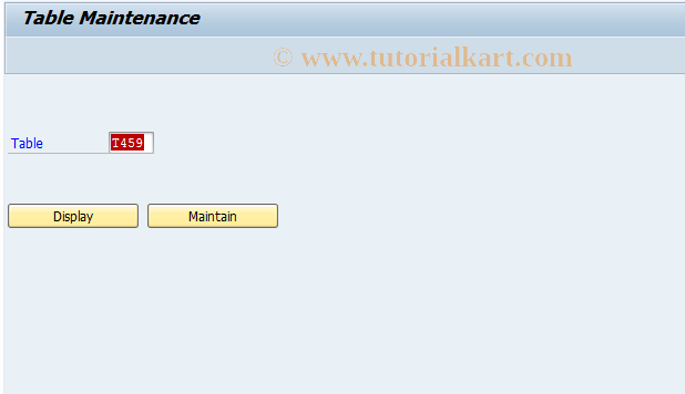 SAP TCode OVK7 - C SD Table T459 Reqt/PlanOrd.Type