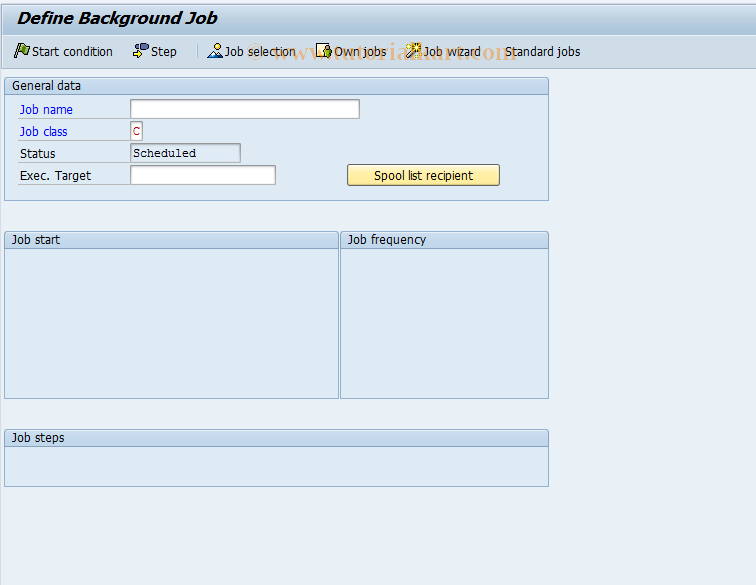 SAP TCode OVRG - C SD Background Jobs f. Top Cust/Mat