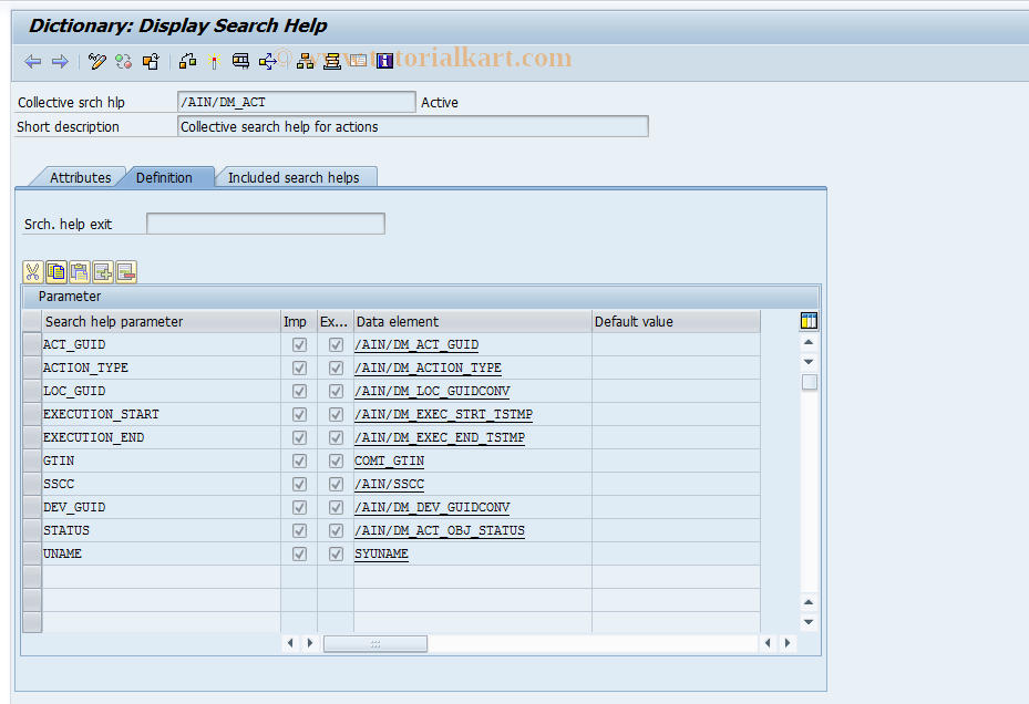 SAP TCode OVS0 - C SD Matchcodes Product Proposals