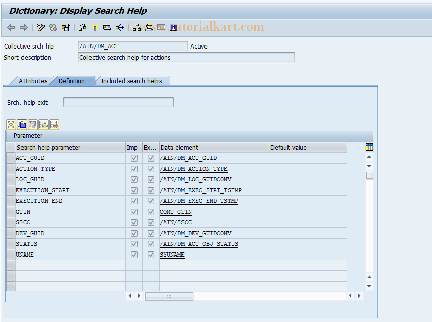 SAP TCode OVS2 - C SD Matchcodes Customers