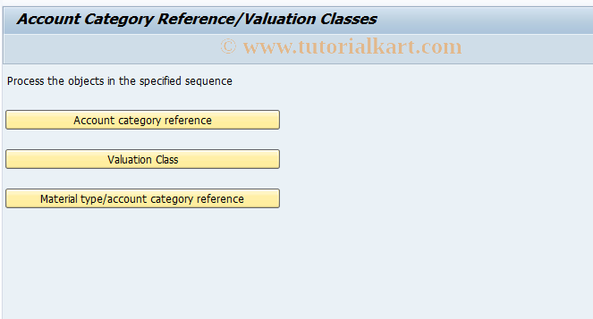 SAP TCode OVT4 - C SD Valuation Classes Materials