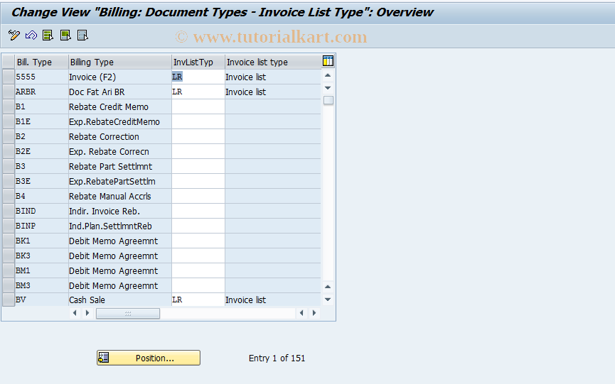 SAP TCode OVV7 - C SD Table VSA