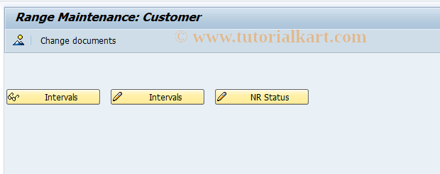 SAP TCode OVZC - C SD Number Ranges/Customer Master