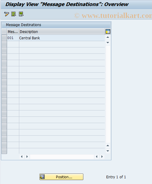 SAP TCode OYM1 - C Report Recipient