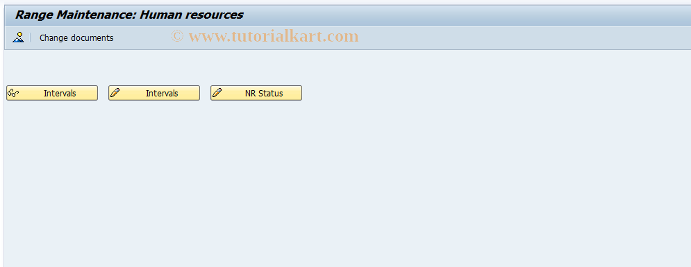 SAP TCode PA04 - Maintain PA Number Ranges