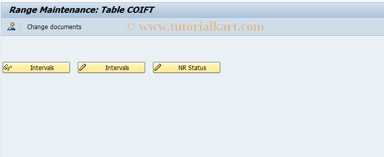 SAP TCode PA05 - Number Range Maintenance: RP_COIFT