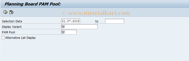 SAP TCode PAM03 - Graphical Operational Planning (PAM)