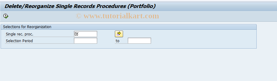 SAP TCode PASRPDEL - Reorganization Single Records Procurement 