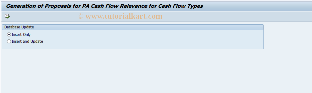 SAP TCode PA_CASHFLOW_PROPOSAL - Customizing Help for Loans PA