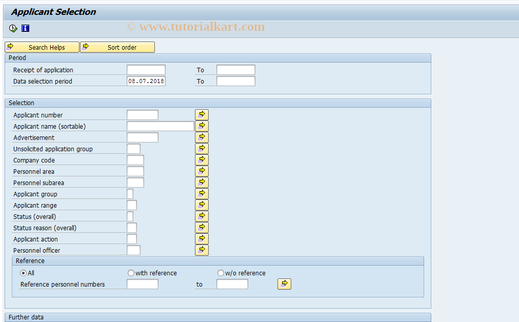 SAP TCode PBAH - Decision