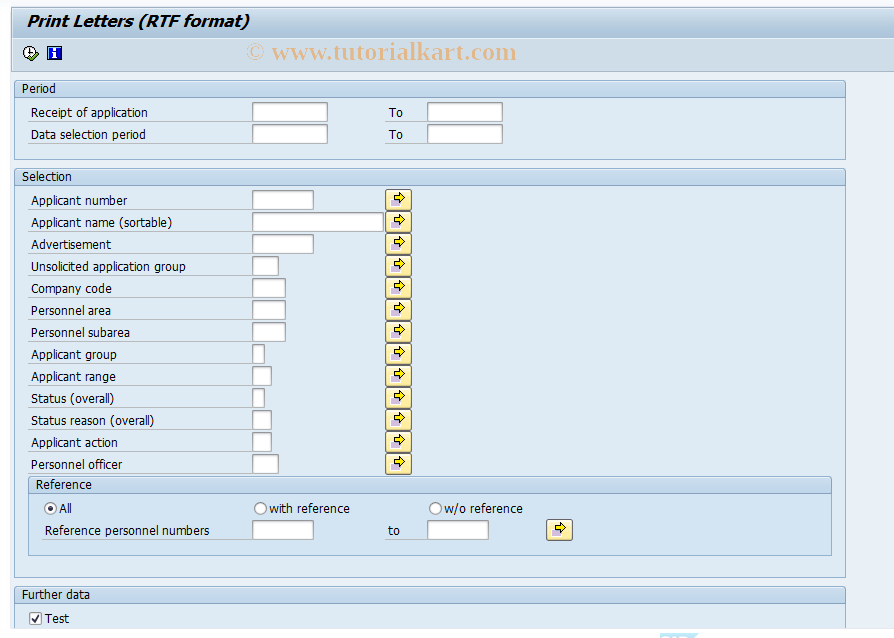 SAP TCode PBAT - Choose SAPscript or WinWord