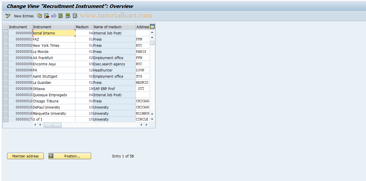 SAP TCode PBAU - Maintain T750C