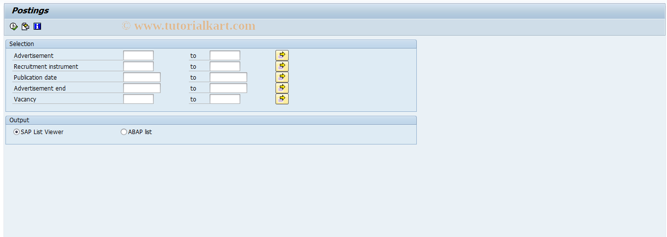 SAP TCode PBAW - Maintain T750B