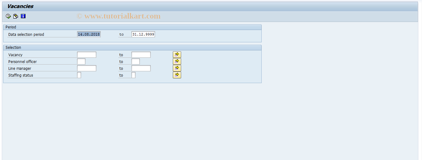 SAP TCode PBAY - Maintain T750X