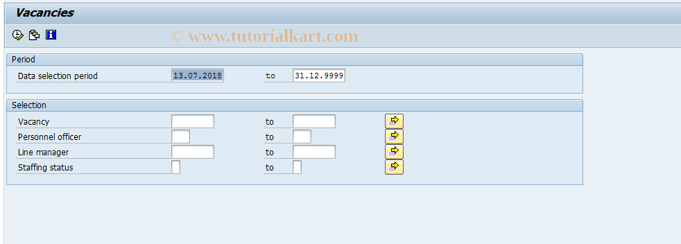 SAP TCode PBAZ - Display T750X